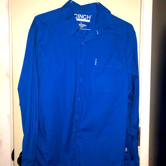 Blue Cinch shirt